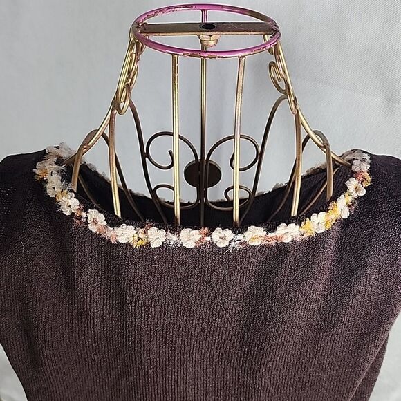 St. John Vintage Chocolate Brown by Sweater Jacket Coat Blazer Old Money - Picture 13 of 16